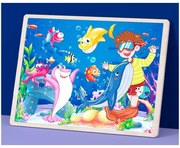 Fa puzzle - A víz felszíne alatt 60 db