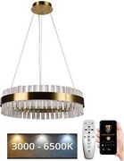 Brilagi - LED dimmelhető kristály csillár acélhuzalon HALO LED/40W/230V + távirányító