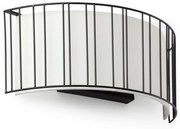 FARO 29310 - Fali lámpa LINDA 2xE27/15W/100-240V fehér/fekete