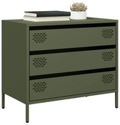 olívazöld hidegen hengerelt acél tálalószekrény 68x39x58,5 cm