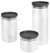 Élelmiszertartó üveg doboz szett 3 db-os – Metaltex