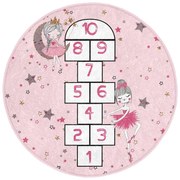 Rózsaszín gyerek szőnyeg ø 100 cm Comfort – Mila Home