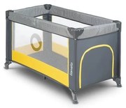 Lionelo - Utazó kiságy STEFI szürke/sárga