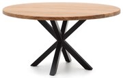 Étkezőasztal akácfa asztallappal ø 150 cm Argo – Kave Home