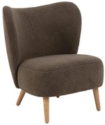 Barna buklé fotel Elmont – Actona