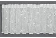 Fehér átlátszó függöny 45x140 cm - Gardinia