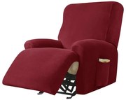 Relax Fotel Huzat (bársonyos, 1 üléses, bordó, rugalmas)