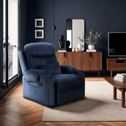 TV és Relaxfotel Sötétkék Kordbársony Szövettel. TORRES