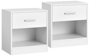 E1081 WT éjjeliszekrény szett, fehér, 2 db