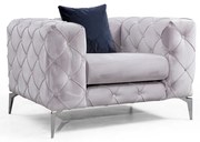 Világosszürke fotel Como – Artie