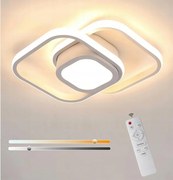 Mennyezeti Lámpa Plafon Led Négyzet Fehér 3000K-6500K Modern Nappali