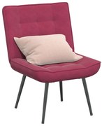 bordó bársony pihenőfotel 64 x 74 x 84 cm