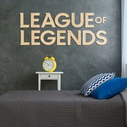 Fa falikép - League of Legends logó