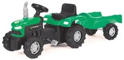 Buddy Toys Pedálos traktor utánvonóval fekete/zöld FT0699