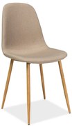 Fox étkezőszék, bézs / tölgy