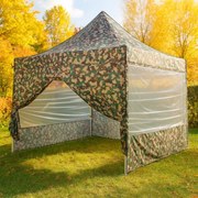 INSTENT PRO Kerti pavilon Woodland 3 x 3 m + 4 oldalfal