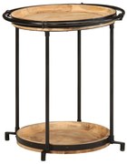 tömör mangófa kisasztal Ø55x60 cm