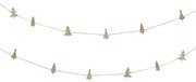 Karácsonyi girland klipszekkel TREE TALES, 5 m