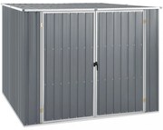 szürke horganyzott acél kerti fészer 195 x 198 x 159 cm