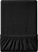 Jersey fekete lepedő EXCLUSIVE 200 x 220 cm