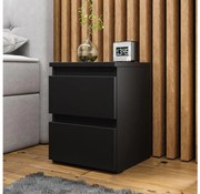 Éjjeliszekrény MALWA 40x40 cm matt fekete