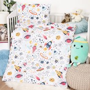 4Home Cosmic Adventure gyerek pamut ágyneműhuzat, 100 x 135 cm, 40 x 60 cm, 100 x 135 cm, 40 x 60 cm