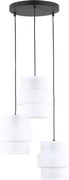 TK LIGHTING 6018 CALISTO Többágú Függesztett Lámpa Fehér, Fekete E27 IP20