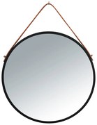 Borrone fekete fali tükör, ø 40 cm - Wenko