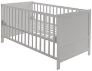 Világosszürke babaágy 70x140 cm – Roba