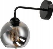 Mennyezeti Lámpa Fali Loft Led 1x E27 Füstös Üveggömb Olvasáshoz