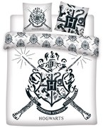 Harry Potter White dupla, kétszemélyes ágyneműhuzat 240×220cm, 65x65 cm