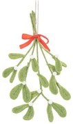 Gyapjú kézzel készített karácsonyfadísz 25 cm Mistletoe – Sass &amp; Belle