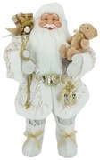 Fehér-arany Santa Claus dekoráció 80cm
