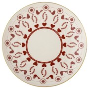 Krémszínű agyagkerámia desszertes tányér karácsonyi mintával ø 16 cm Jolly – Bloomingville