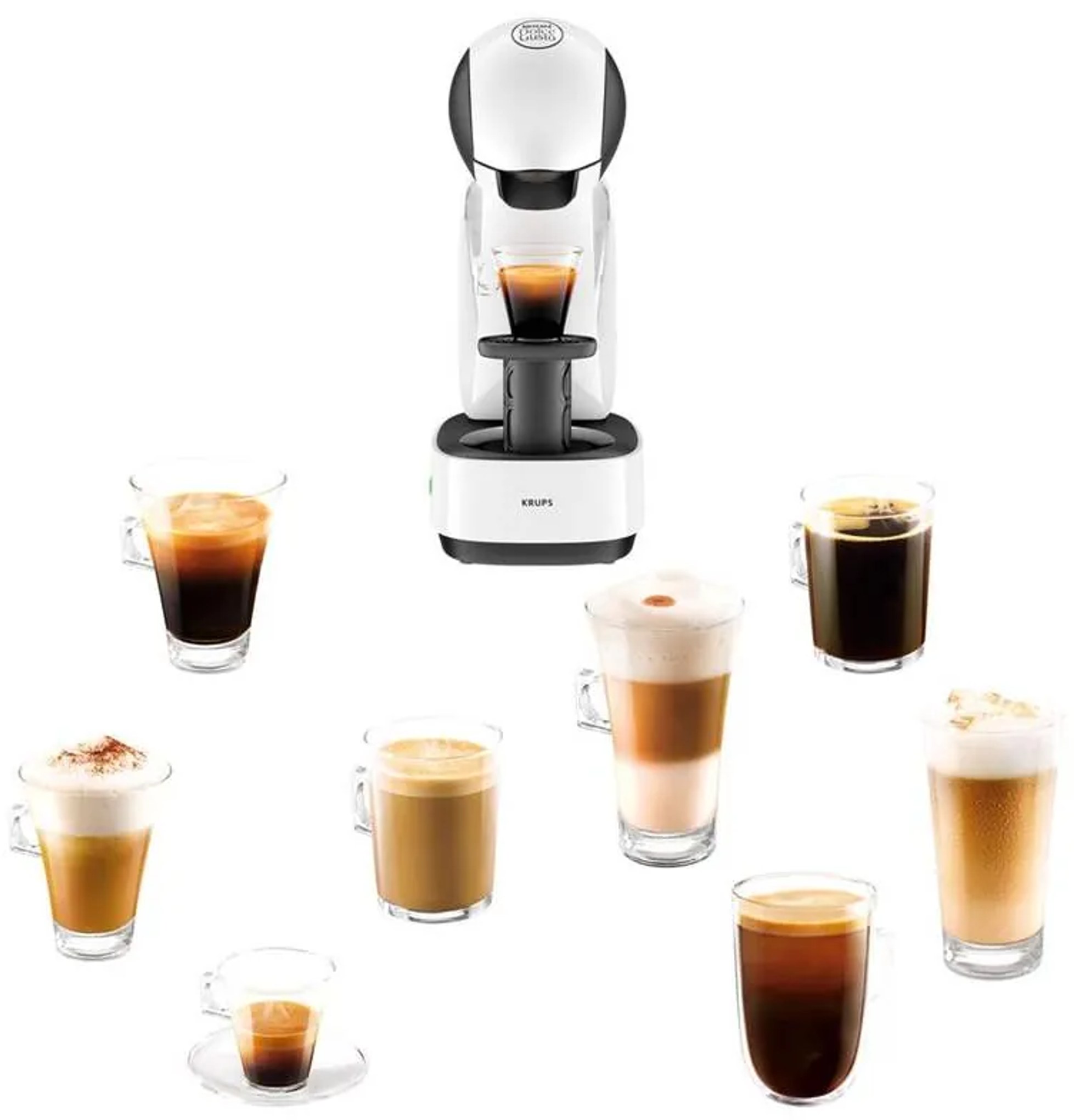 Kapszulás Kávéfőző Krups Nescafé Dolce Gusto Infinissima White KP170131 ...