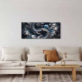 Kép – Sárkány a füstben (120x50 cm)