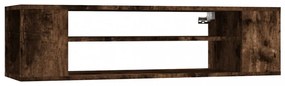 füstös tölgy színű szerelt fa függő TV-szekrény 100x30x26,5 cm