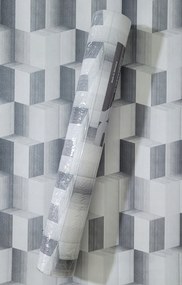 Fali tapéta, 3D hatás, tömbök, kockák, 2541-10