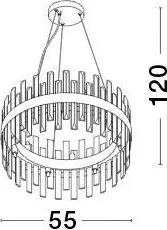 Függeszték Arany CROWN NOVA LUCE 9695218