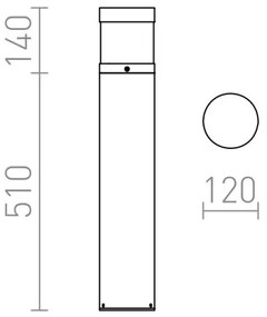 RED - Design Rendl - R12626 - LED Kültéri lámpa ABAX LED/15W/230V IP54 antracit