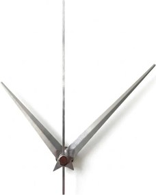 Ezüst hegyes alumínium óramutatók 11 / 8,5 cm