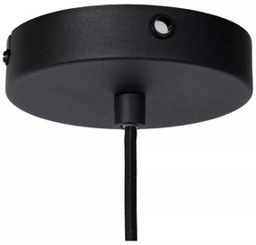 Lucide 45496/01/30 - Csillár zsinóron SIEMON 1xE27/40W/230V fekete