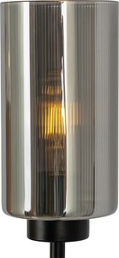 Art Deco állólámpa fekete füstüveggel 2-lámpás - Laura