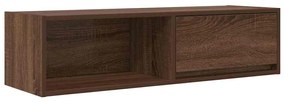 barna tölgy színű szerelt fa TV-szekrény 100x31x25,5cm