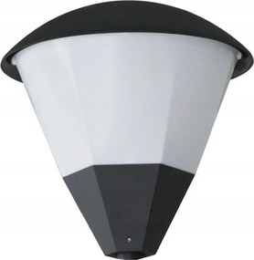 Eco kültéri lámpafej, háromszög alakú lámpabúra, légmentesen záródó