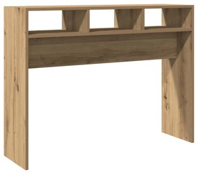 kézműves tölgy színű szerelt fa dohányzóasztal 105x30x80 cm
