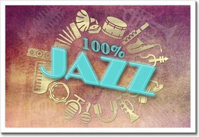 Poszterek keretben 60x40 100 százalék Jazz