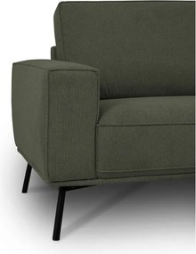 Sötétzöld zsenília sarokkanapé (jobb oldali-L alakú) Amsterdam – Scandic