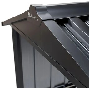 Juskys Robotfűnyíró garázs 98x89x63 cm - antracit