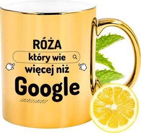 Prémium Arany Csillogó Bögre Rózsa Ajándék Nyomtatott Fotóval